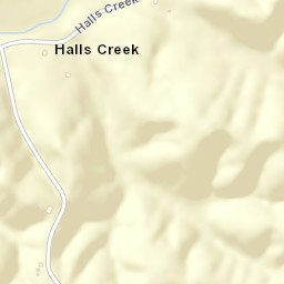 Halls Creek Tennessee Street Map