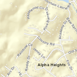 Panther Hills Tennessee Street Map