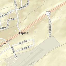 Carter Acres Tennessee Street Map