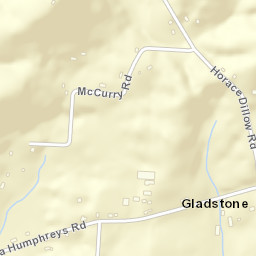 Gladstone Tennessee Street Map