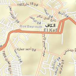 El Kef Street Map
