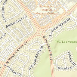729 N Town Center Dr Las Vegas NV Street Map