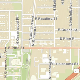 795-999 E Seminole St Tulsa OK Street Map