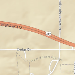 U.S. 412, West Siloam Springs, OK 74338 Street Map