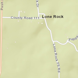 Lone Rock Arkansas Street Map