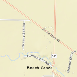 8375-8431 Highway 141, Beech Grove, AR  Street Map