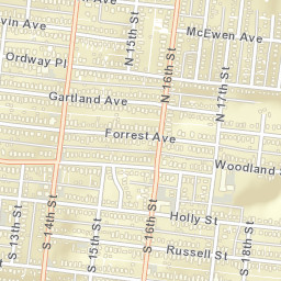 1505-1507 Holly Street Nashville TN Street Map