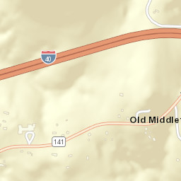 Old Middleton Tennessee Street Map