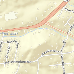 Tusculum Heights Tennessee Street Map