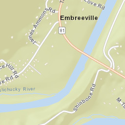 Embreeville Tennessee Street Map