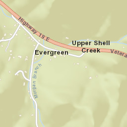 Evergreen Tennessee Street Map