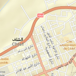 Chlef Street Map