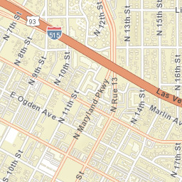 201-217 N 10th St Las Vegas NV Street Map