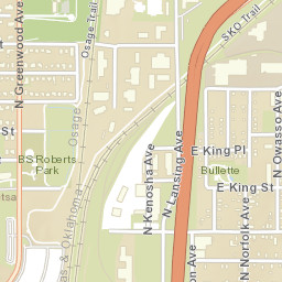 1225 N Lansing Ave Tulsa OK 74106 Street Map