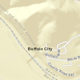 Buffalo City Arkansas Street Map