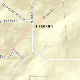 Franklin Arkansas Street Map