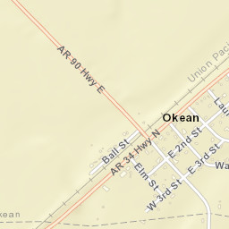 O'Kean Arkansas Street Map