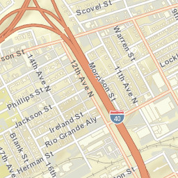 1651-1699 Jackson Street Nashville TN Street Map