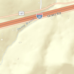 Shaver Town Tennessee Street Map