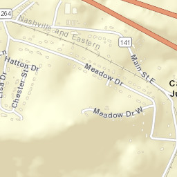 Carthage Junction Tennessee Street Map