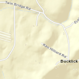Bucklick Tennessee Street Map