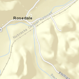 Rosedale Tennessee Street Map