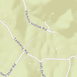 Upper Shell Creek Tennessee Street Map