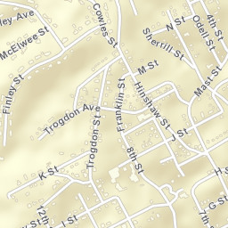 1208 Trogdon St, North Wilkesboro, NC Street Map