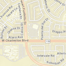 11945 West Charleston Boulevard Las Vegas Street Map