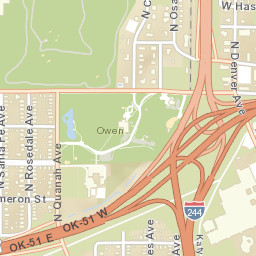 1213 W Edison St, Tulsa, Oklahoma Street Map