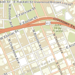 161 N Denver Ave Tulsa Oklahoma Street Map