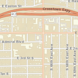 US-412 Tulsa OK 74115 America Street Map