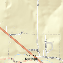 Valley Springs Arkansas Street Map