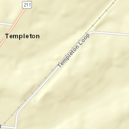 Templeton Tennessee Street Map