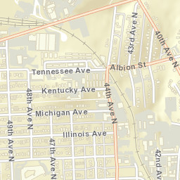 West Nashville Tennessee Street Map