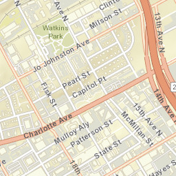 1207-1399 Clinton St, Nashville, TN 37203 Street Map