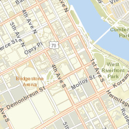 Music City Star Riverfront Station Nashville TN Street Map