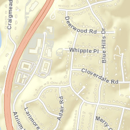 Merry Oaks Tennessee Street Map