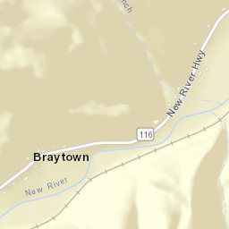 Braytown Tennessee Street Map