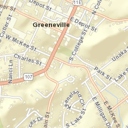 201-211 S Main St, Greeneville, TN 37743 Street Map