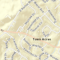Town Acres Tennessee Street Map