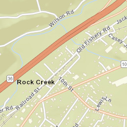 Rock Creek Tennessee Street Map