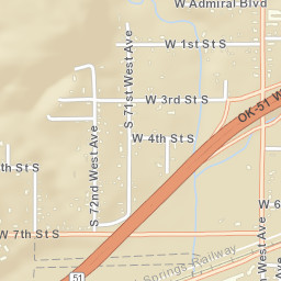 6634 West 11th Street South Tulsa OK Street Map