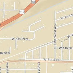 6099 Charles Page Boulevard, Tulsa, OK Street Map