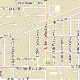 5046 W Admiral Blvd Tulsa Oklahoma Street Map