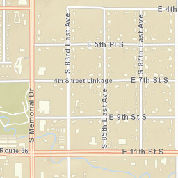 902 South 83rd East Avenue, Tulsa, OK Street Map