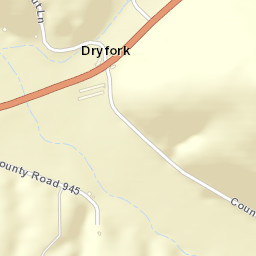 Dryfork Arkansas Street Map