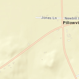Pillowville Tennessee Street Map