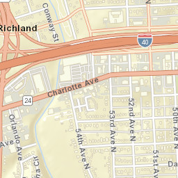 Richland Tennessee Street Map