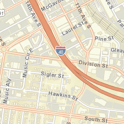 Music Cir, Nashville, TN 37203 Street Map